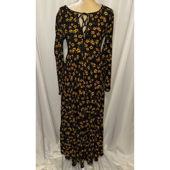 Free People Tears of Joy Floral Midi Dress Size M - Picture 2 of 11